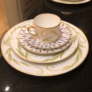 Two Bernardaud Frivole 5 Piece Place Settings